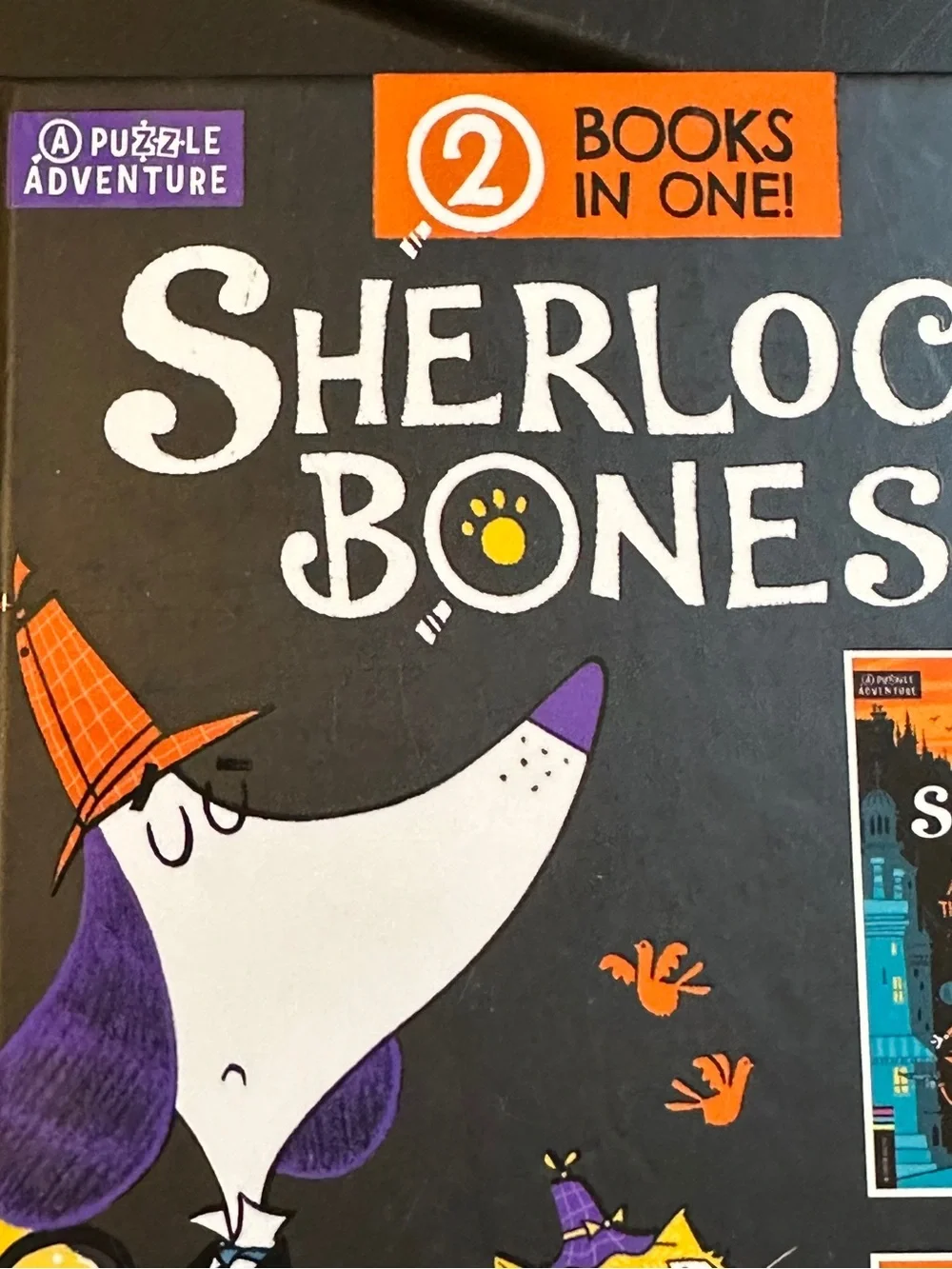 Sherlock Bones Book - Hardback - Contains 2 Novels - Kids Fiction Dogs